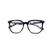 Retro Wood Oversized Square Glasses